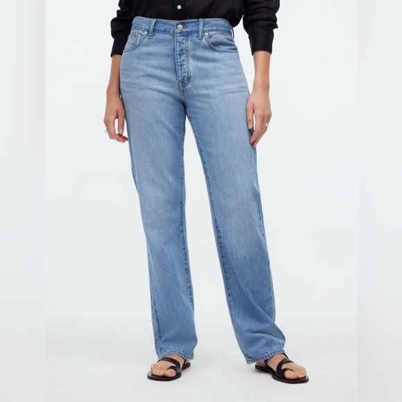 Madewell Women's Low-Slung Straight Jeans Duprey Wash 28 - Picture 2 of 15